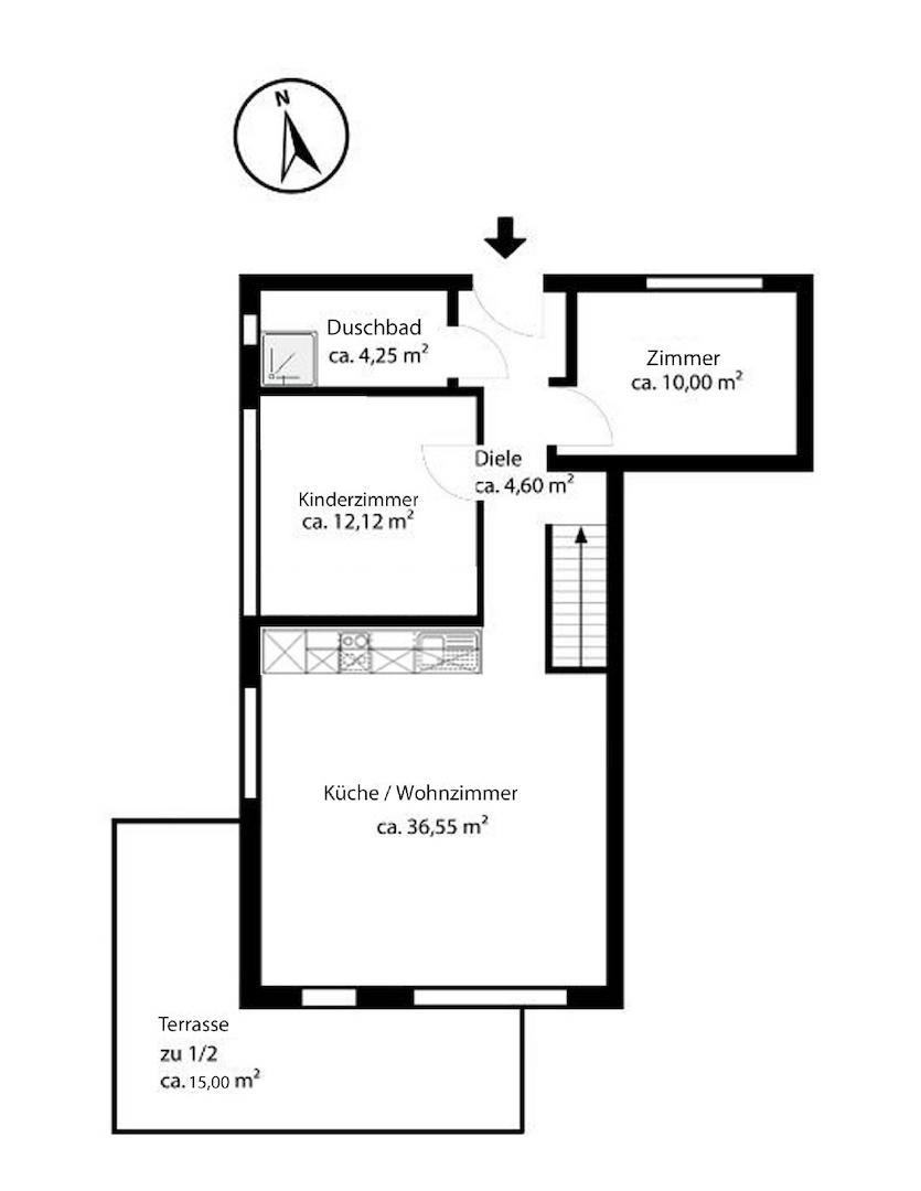 Grundriss EG umgebaut