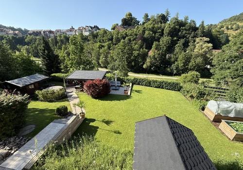 Blick von der Terrasse EG