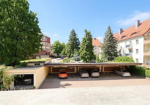 Stellplätze - Blick von Balkon