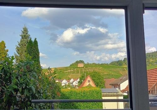 Blick von der Küche auf die We