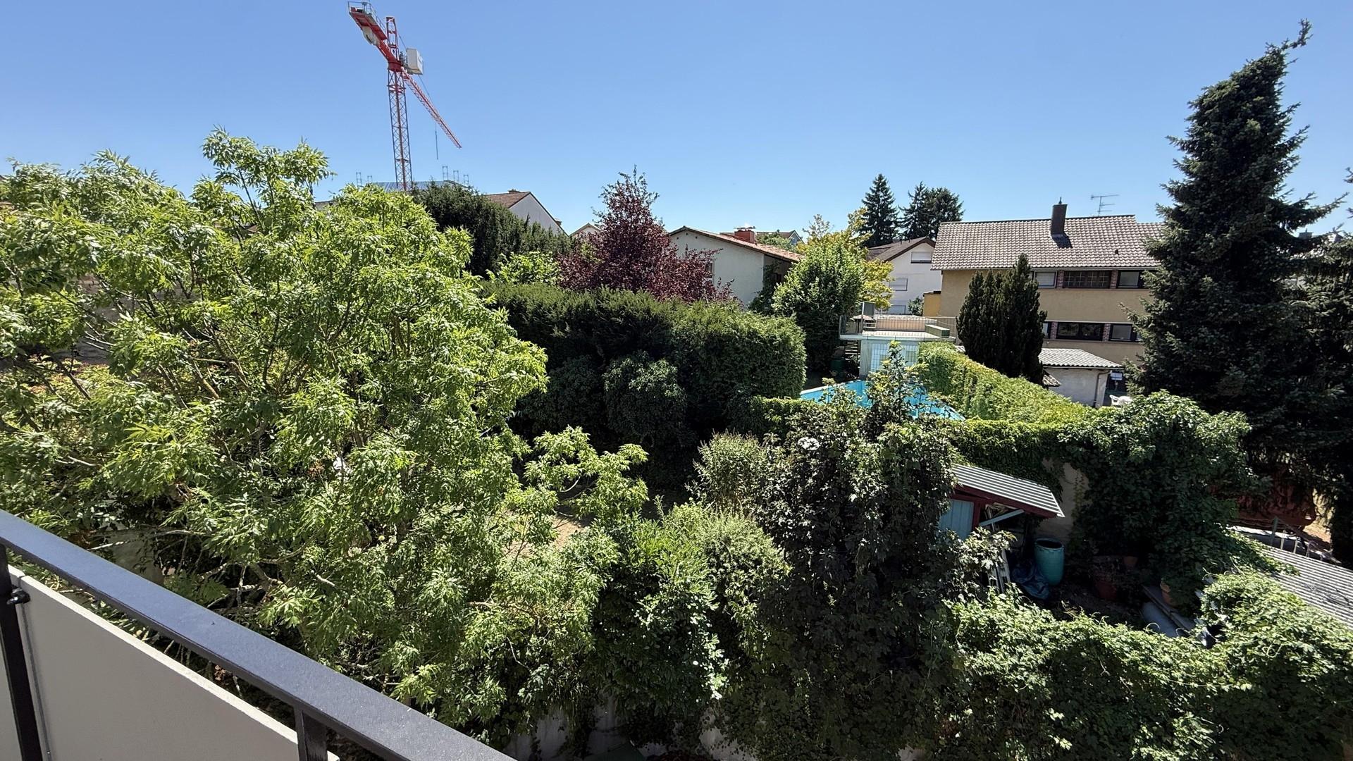 Ausblick vom Balkon