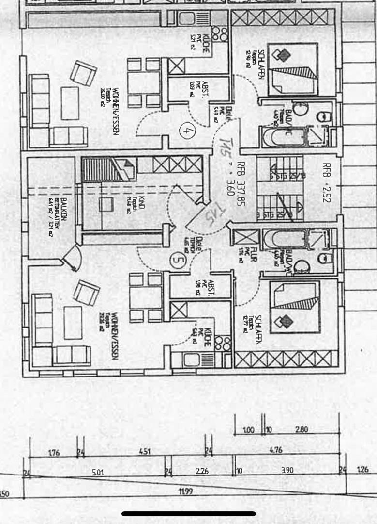 Grundriss WG 4