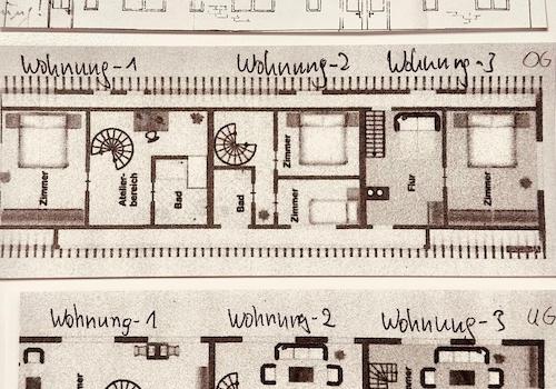 Aufteilungsplan - 3 Wohnungen