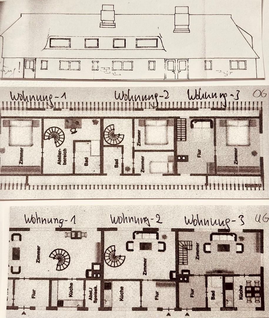Aufteilungsplan - 3 Wohnungen