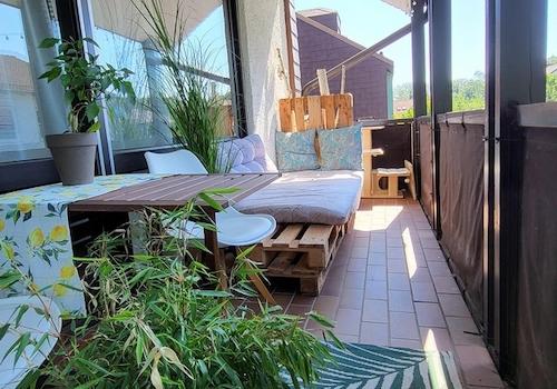 großer Südbalkon