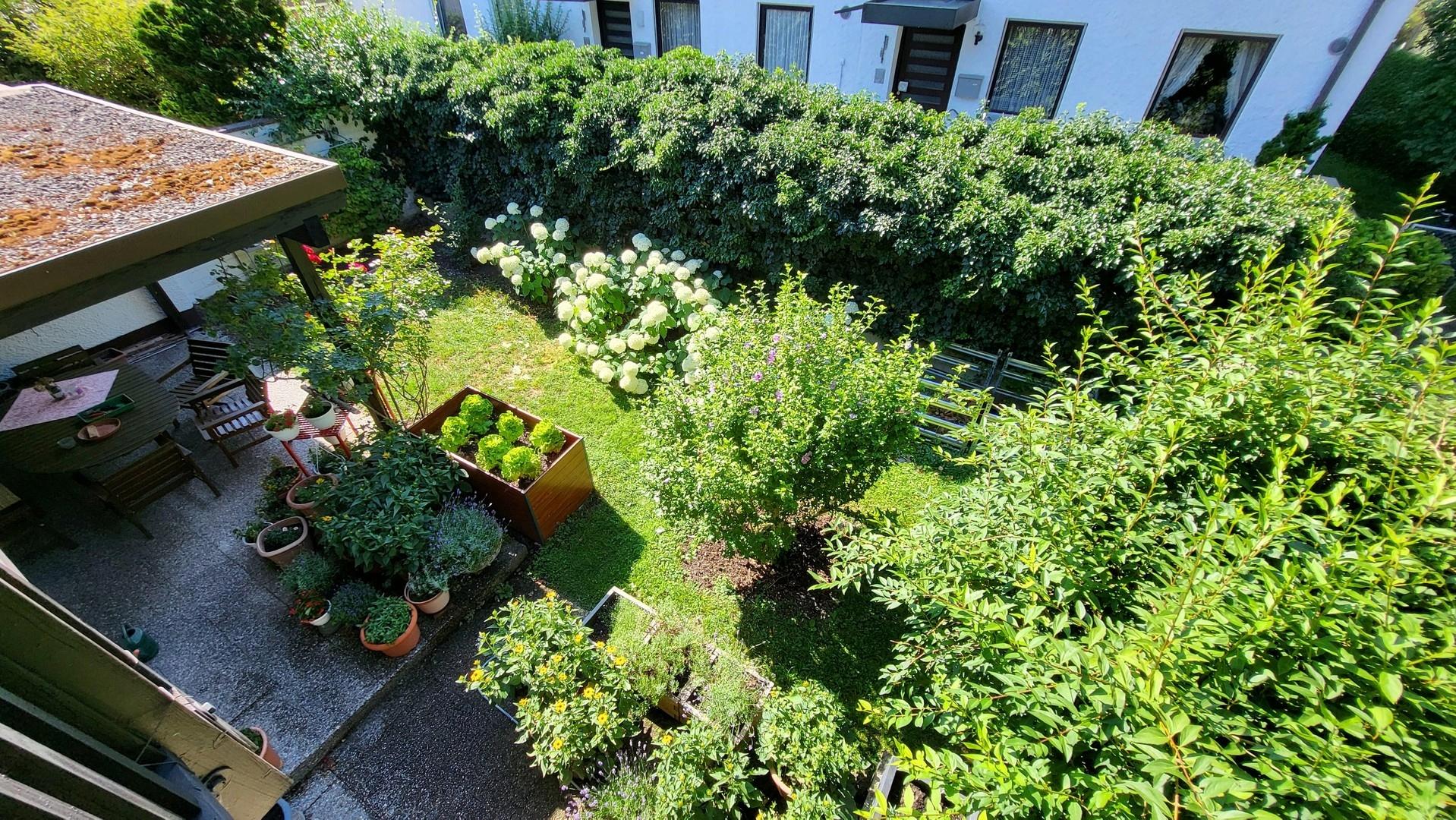 Blick vom Balkon