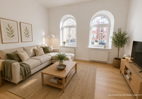 Wohnzimmer (AI-Möblierung)