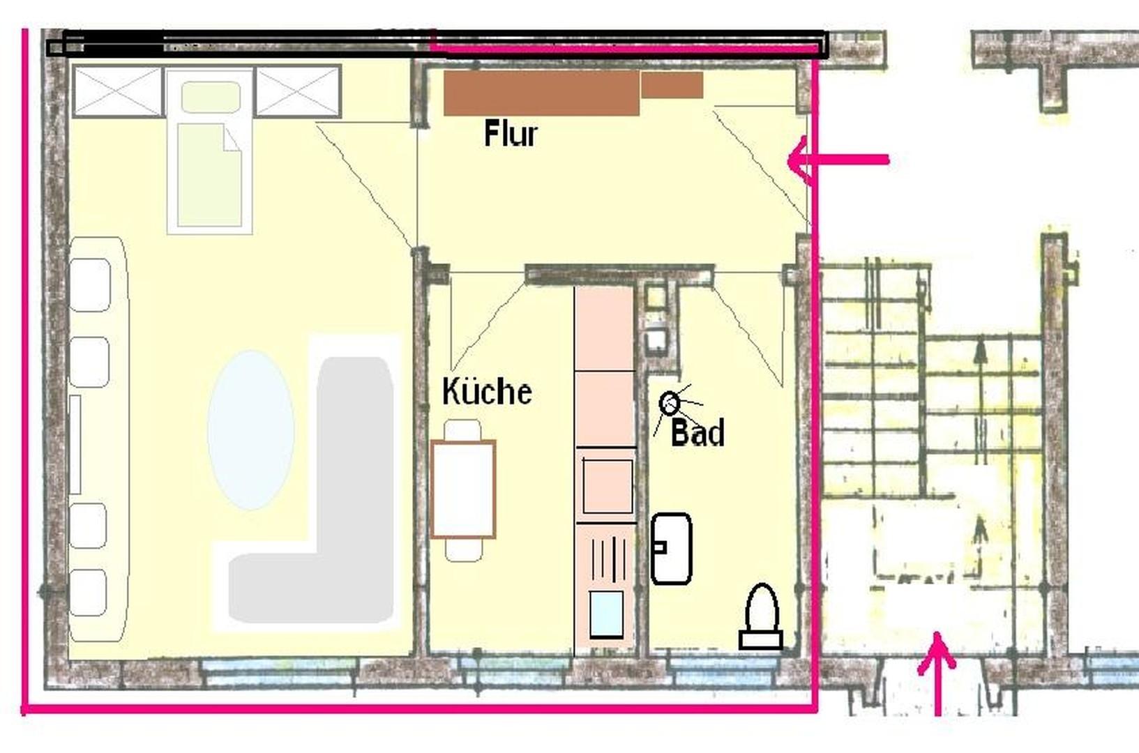 Grundriss Apartment EG