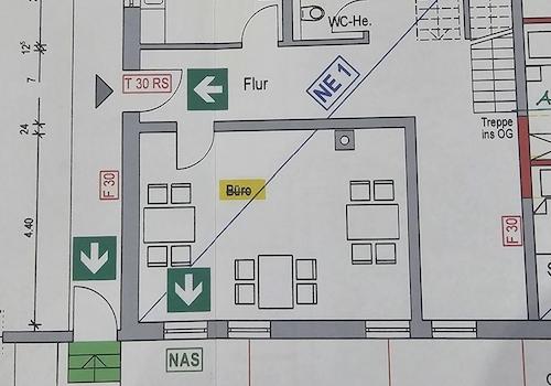 Grundriss Büro 