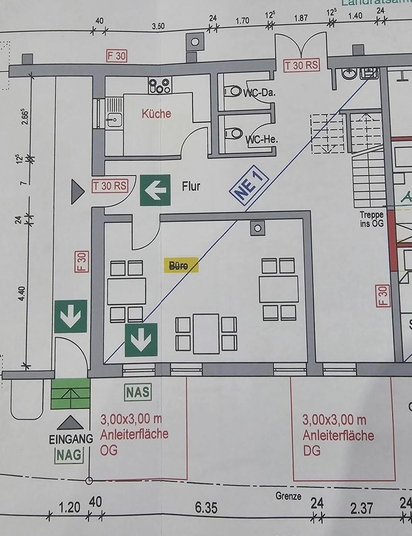 Grundriss Büro 