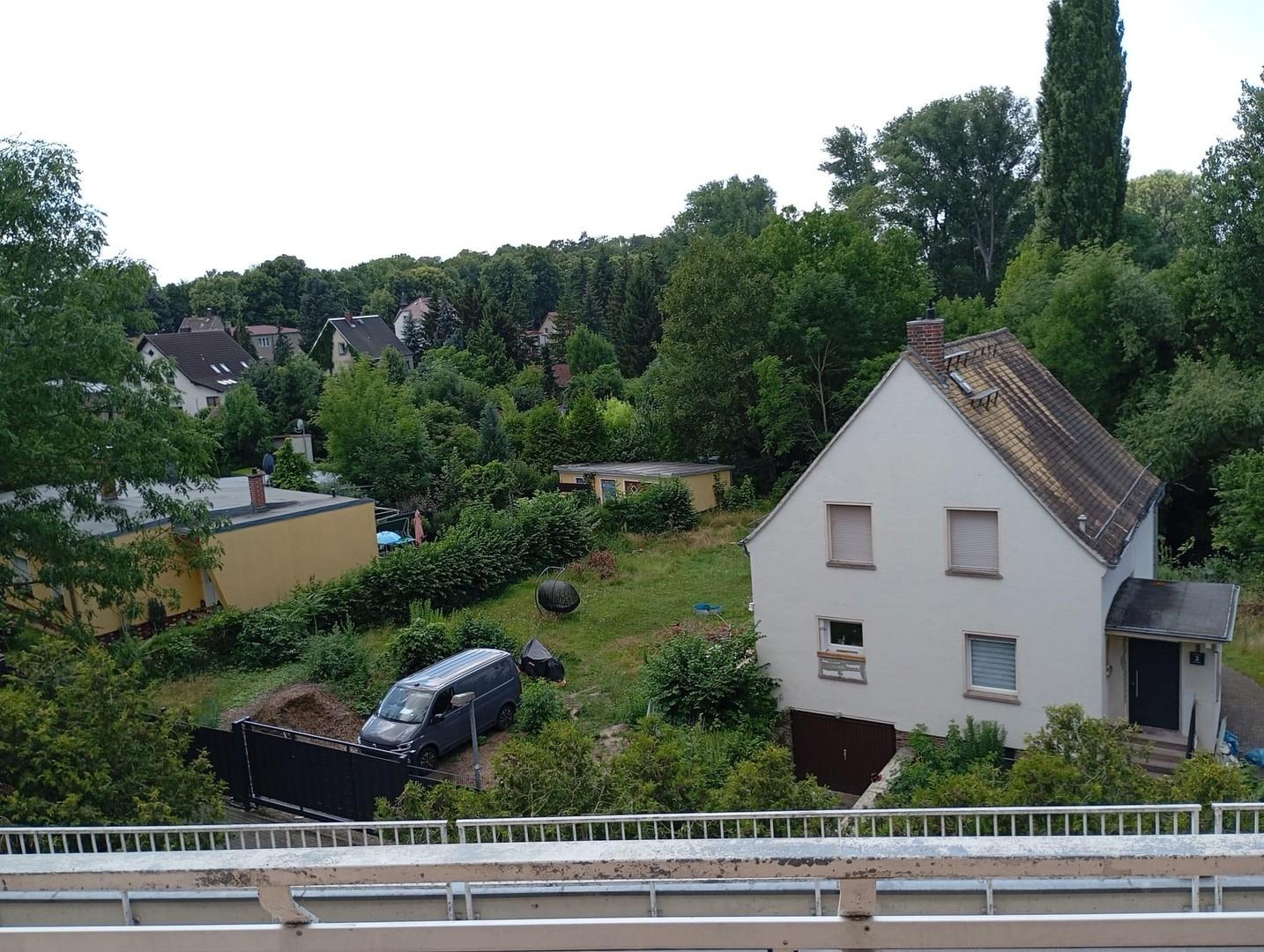 Blick vom Balkon
