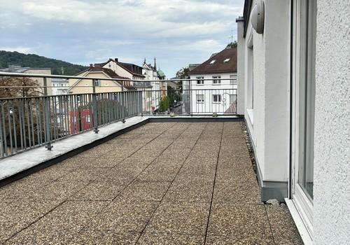 Dachterrasse mit Blick City