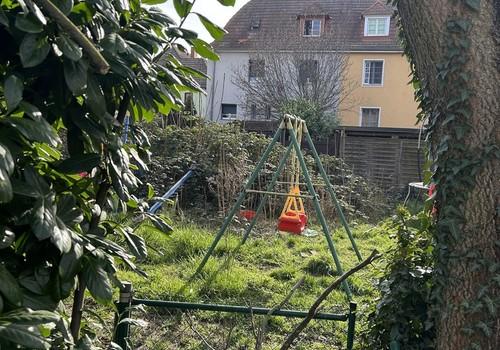 Blick auf Gemeinschaftsgarten