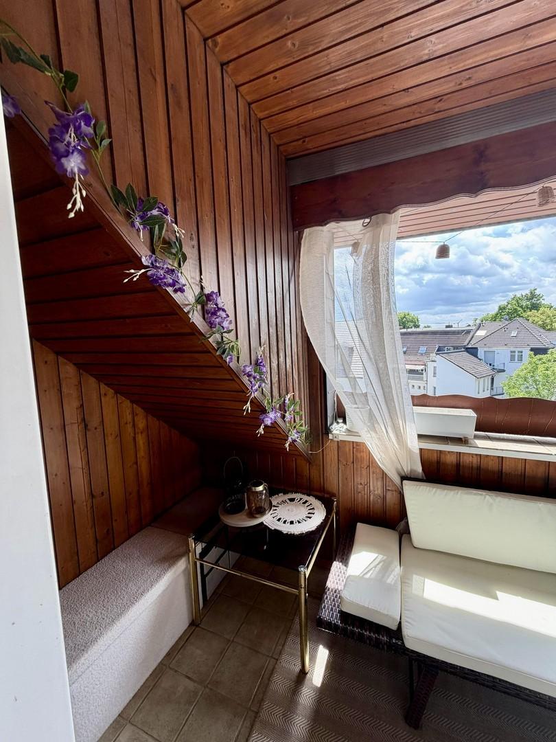 Aktuelle Möblierung Loggia