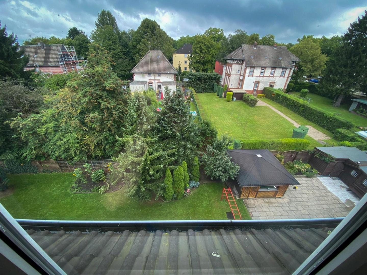 Fensterausblick Gartenseite