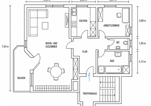 Grundriss Hauptgeschoss