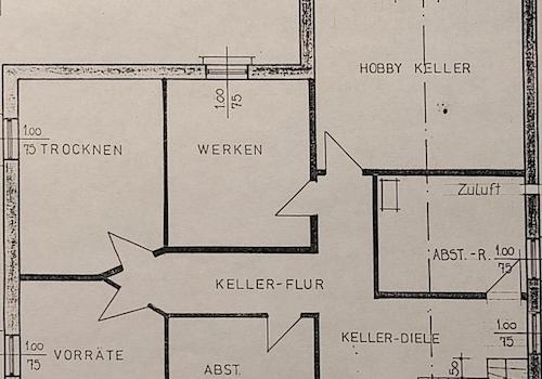 Grundriss Keller