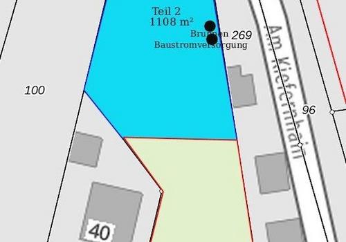 zwei separate Baugrundstücke