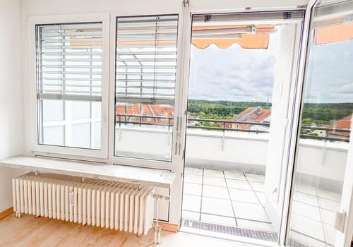 Blick aus dem Wohnzimmer