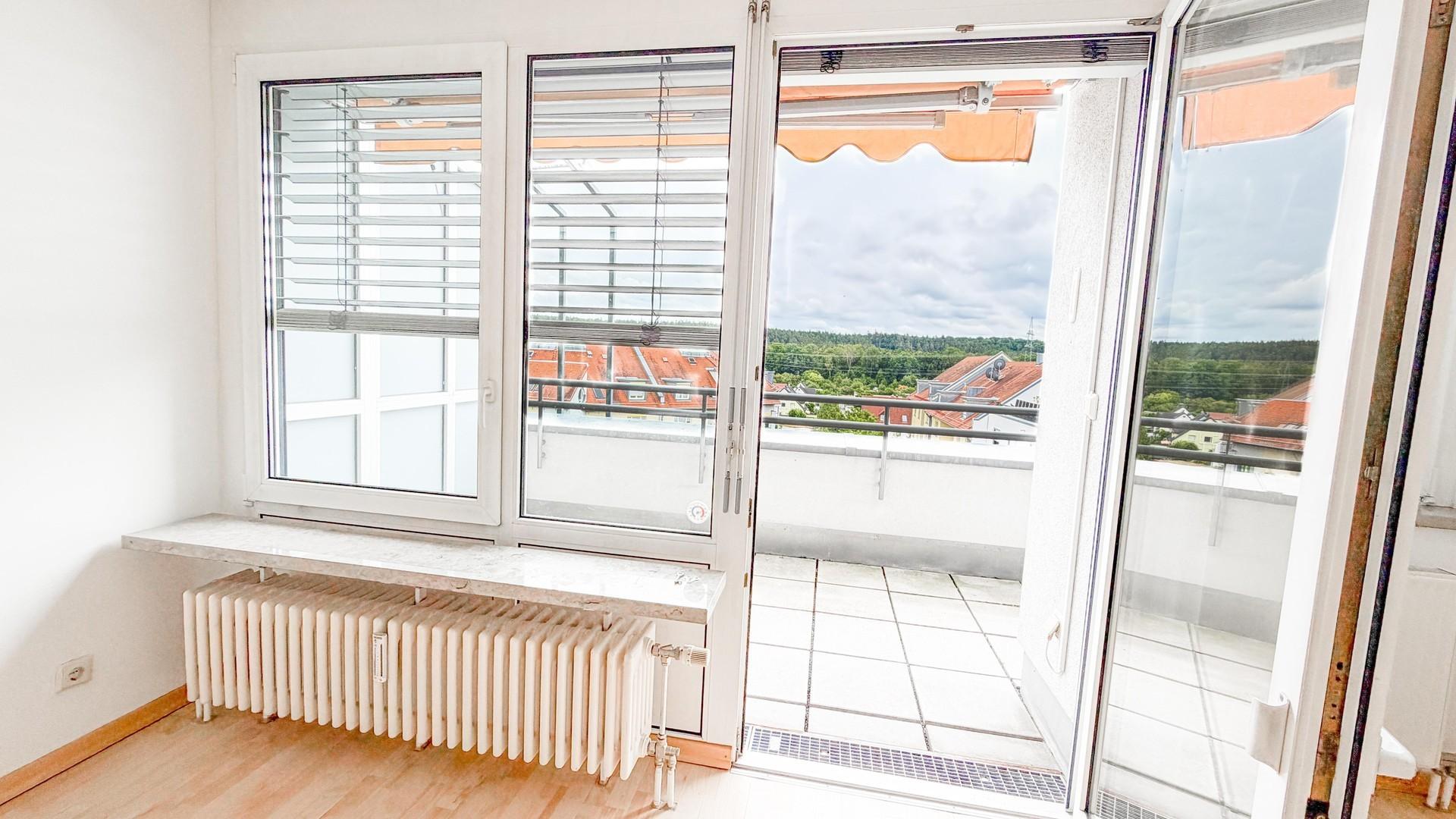 Blick aus dem Wohnzimmer
