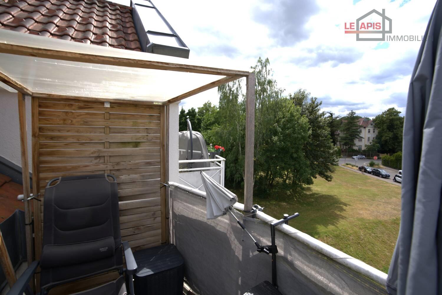 2. Balkon Südausrichtung Zugang v. WZ