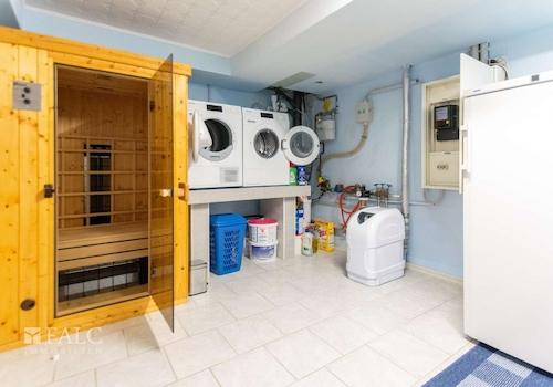 Waschküche mit Sauna