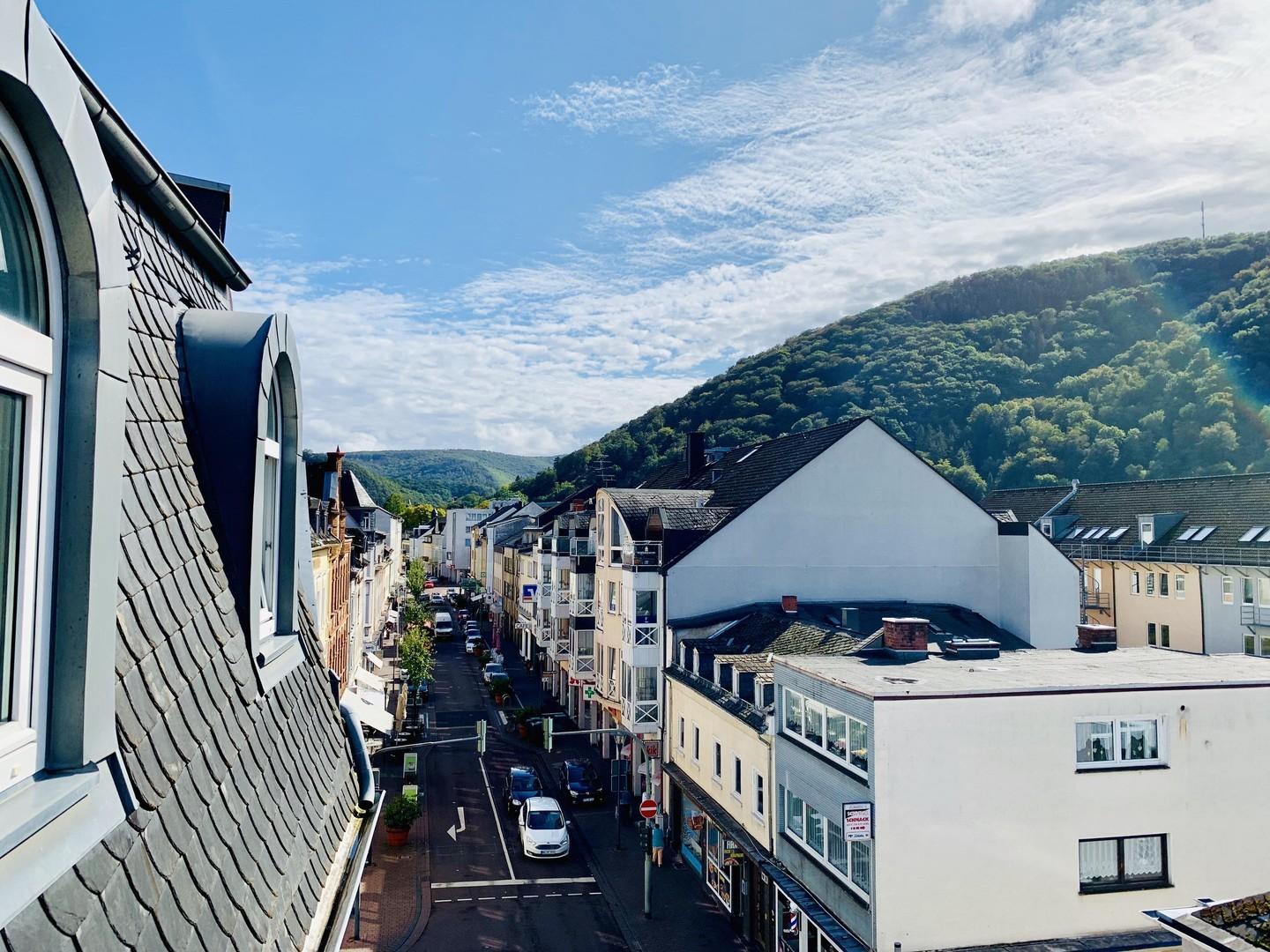 Blick vom Balkon, linke Seite