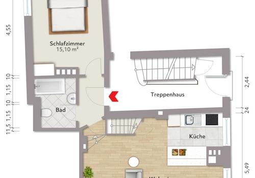 Grundriss mögliche Wohnung