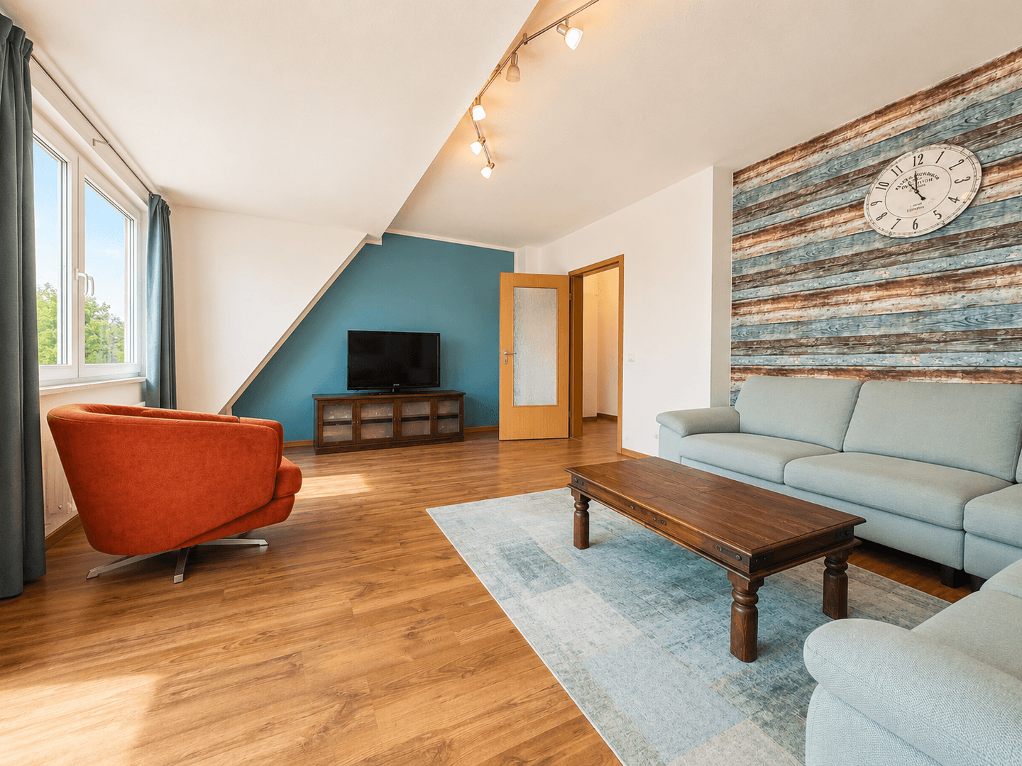Wohnzimmer Blick Flur