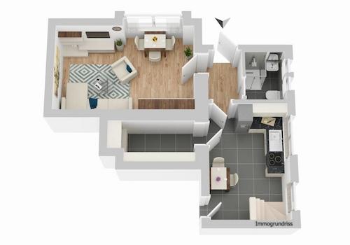 Grundriss Souterrain Whg. III Ebene 1
