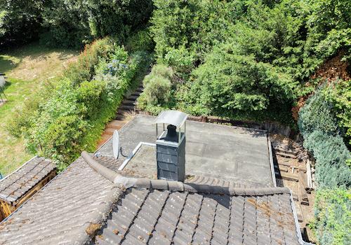 31 - Drohnenaufnahme Flachdach