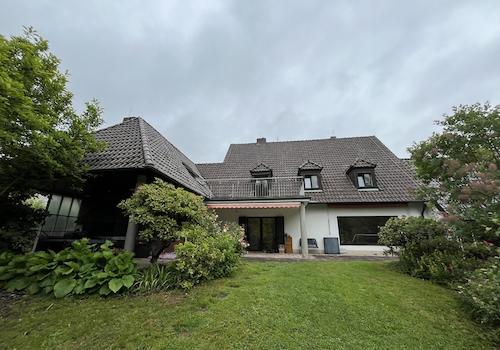 house from garden