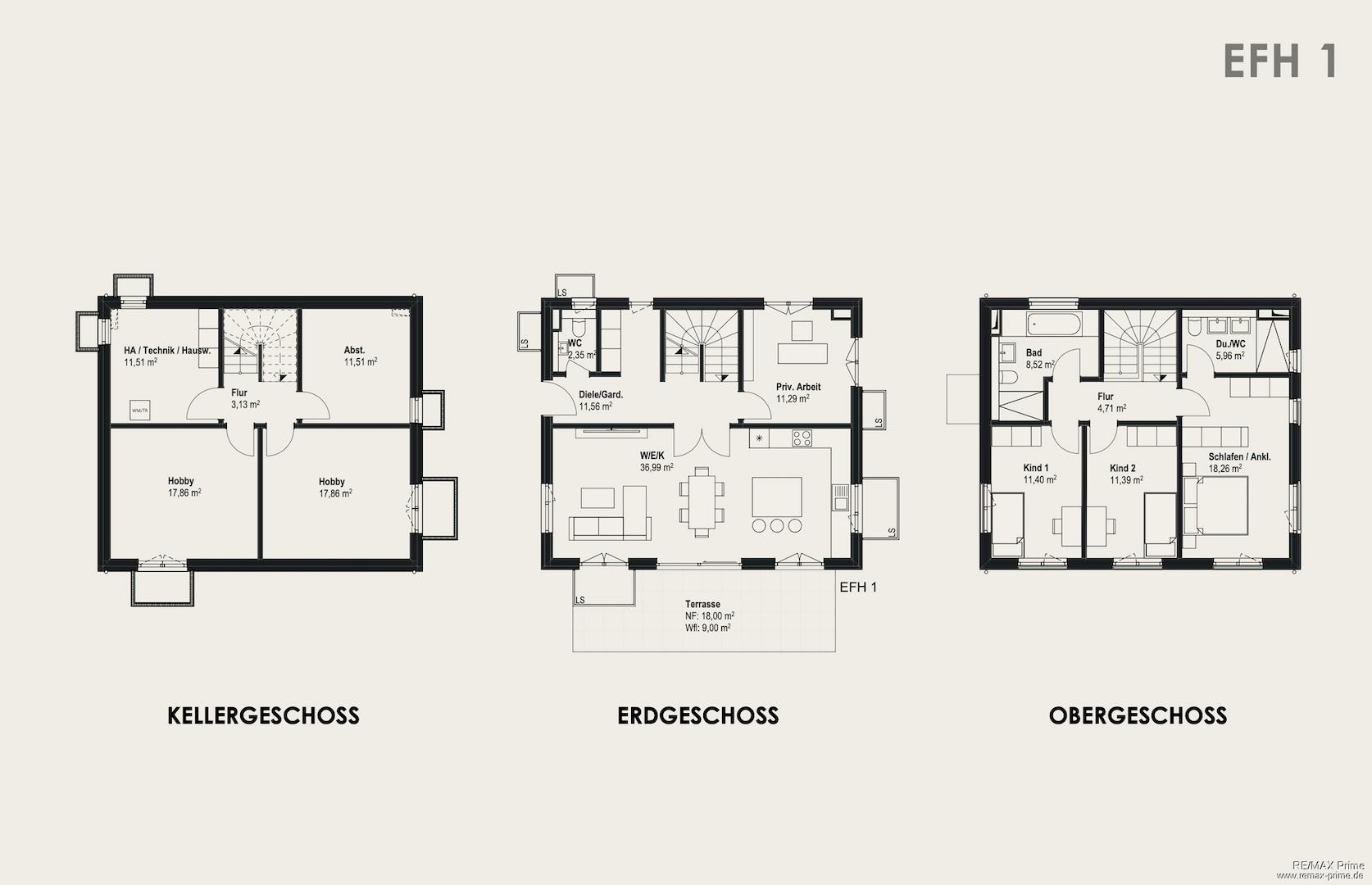 Mustergrundriss Haus 1