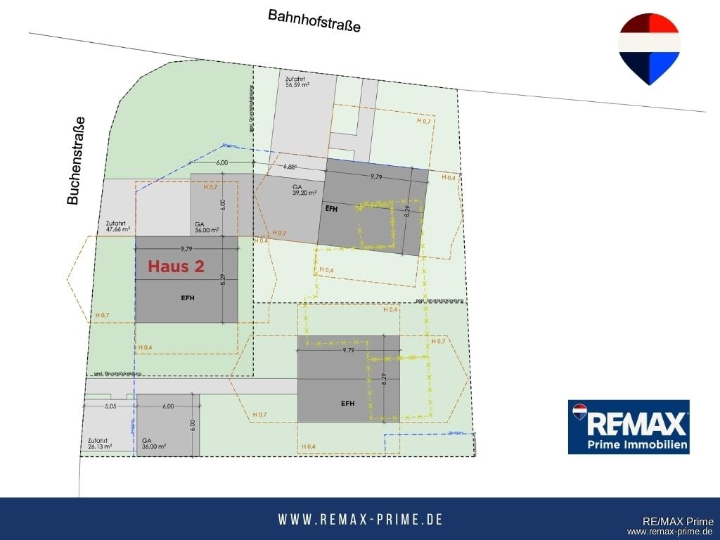 Flächenplanung Haus 2