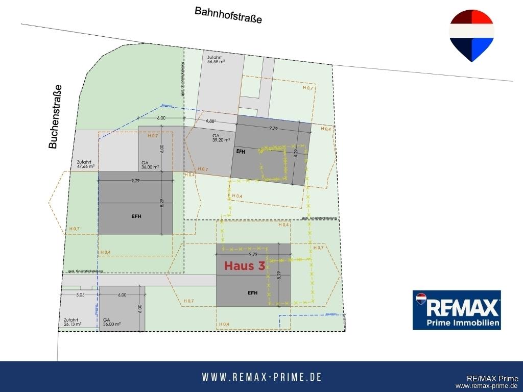 Flächenplanung Haus 3