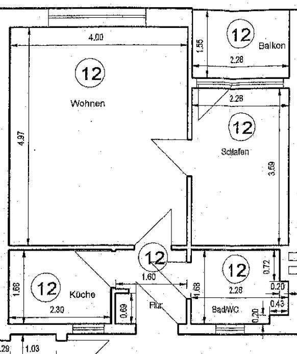Grundriss WE12