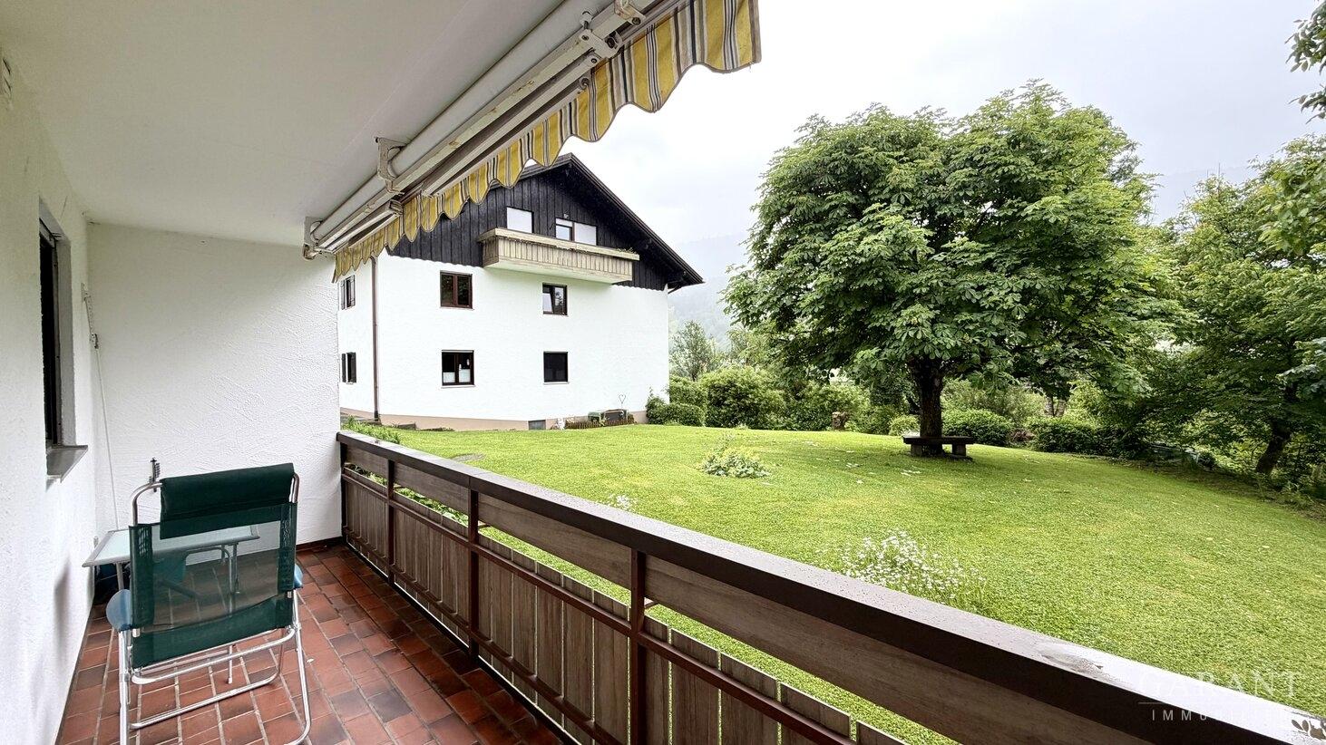 Balkon mit Blick ins Grüne