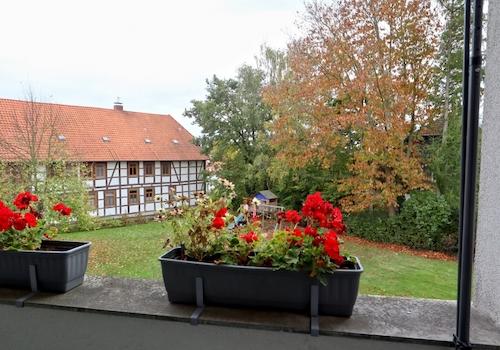 Blick vom Balkon