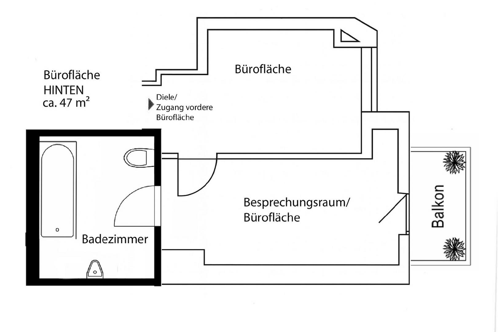 Bürofläche Hinten