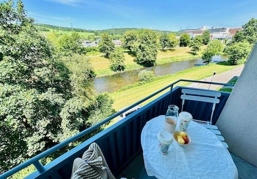 Balkon Flussseite