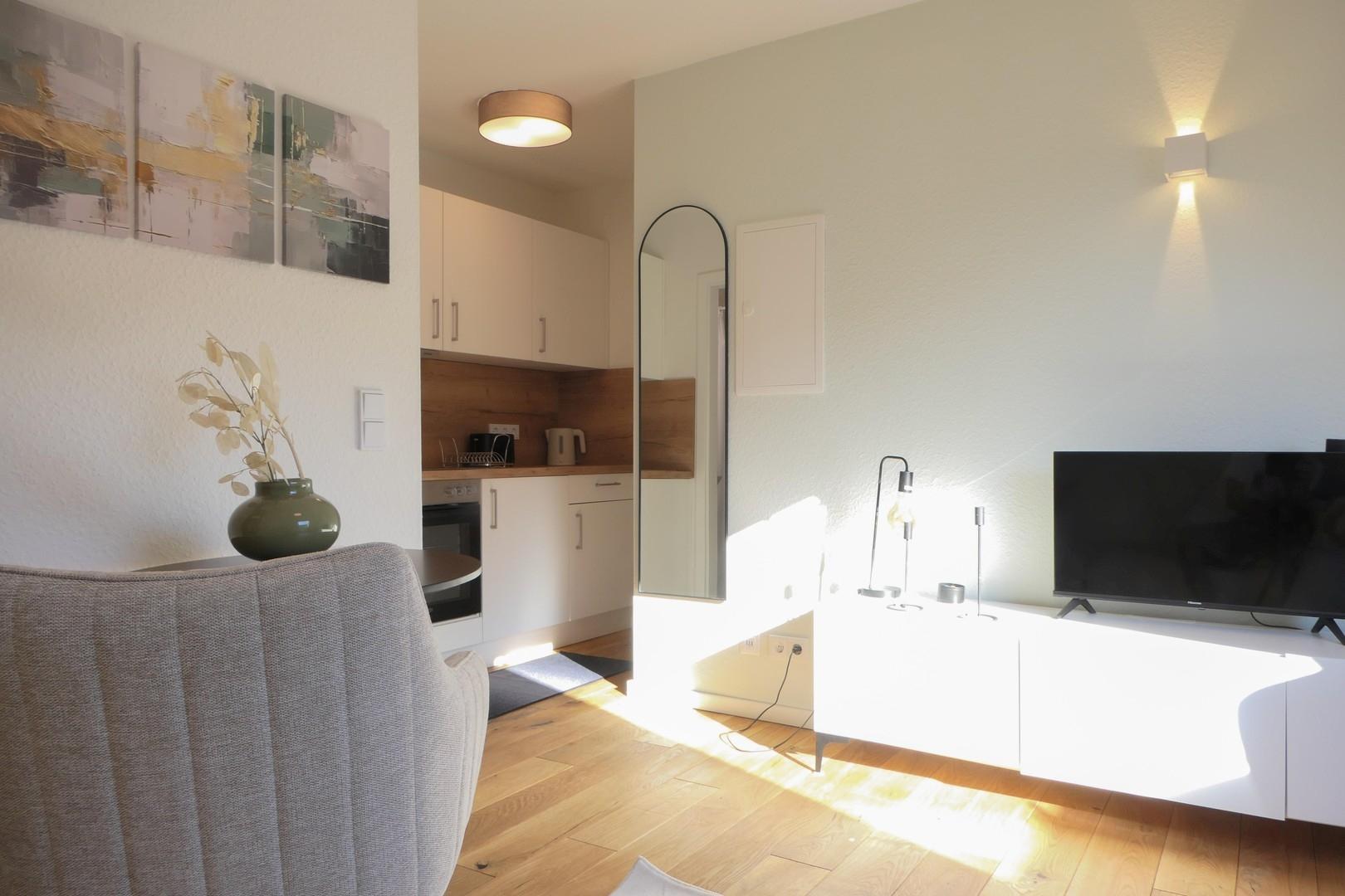 Blick Richtung Fernseher