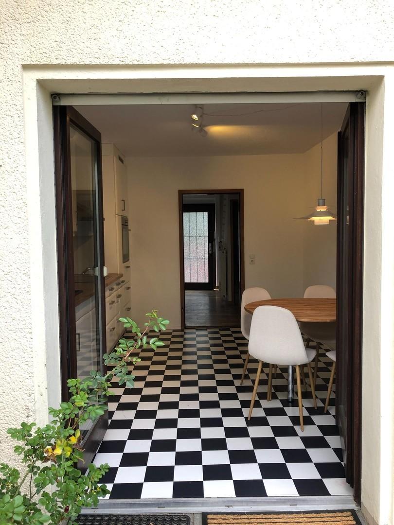 Terrassenzugang von Küche