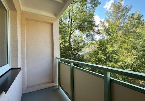 Balkonausblick ins Grüne
