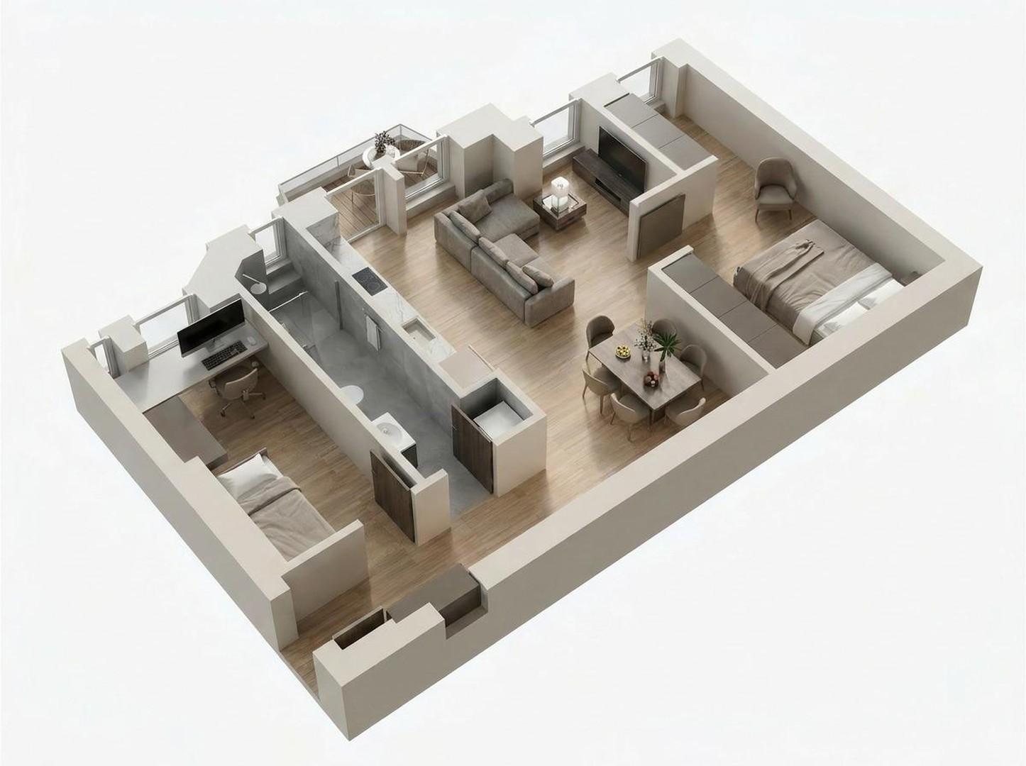 Grundriss visualisiert