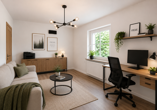 Renovierungsbeispiel - Arbeitszimmer OG