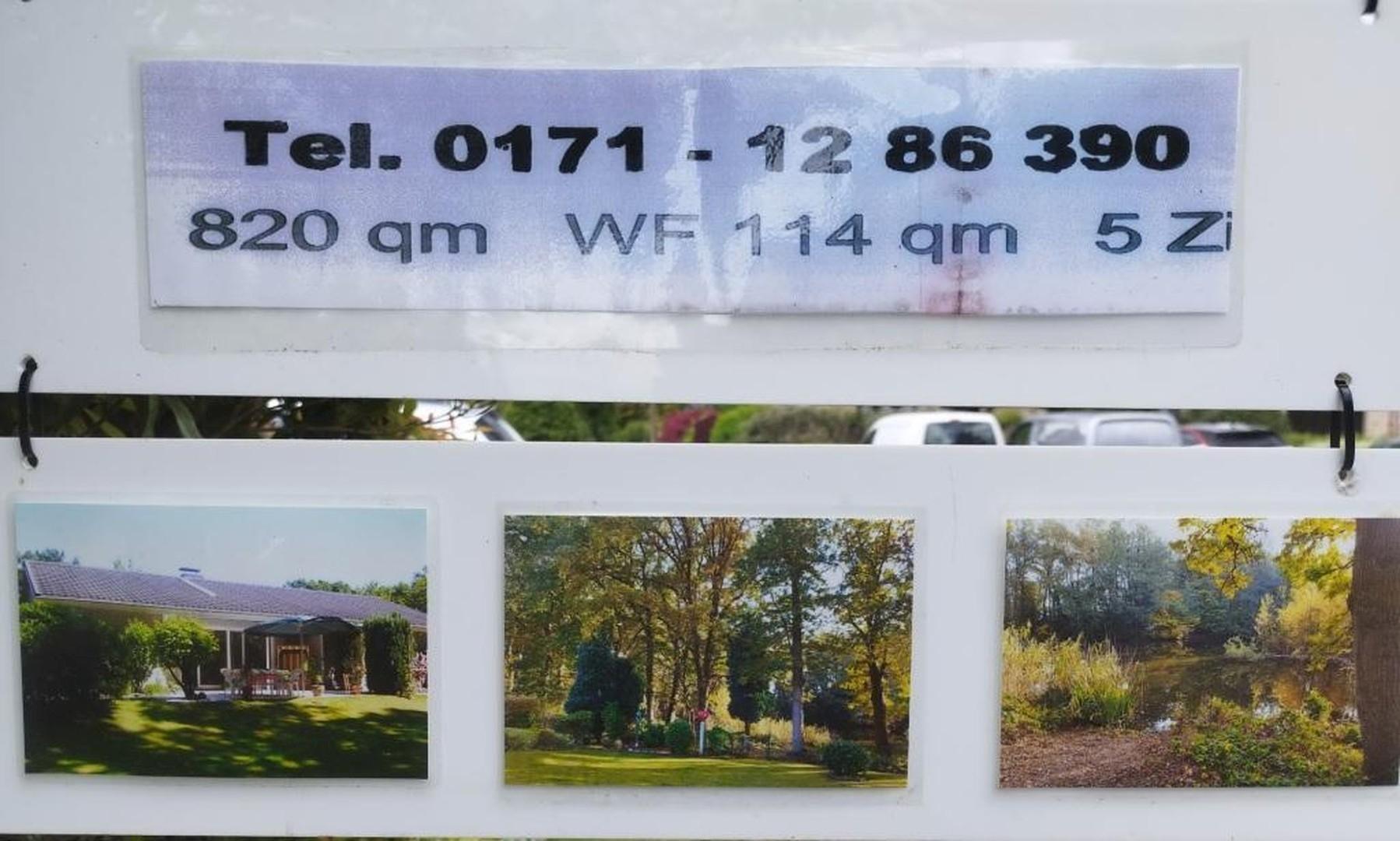 Verkaufs-Schild