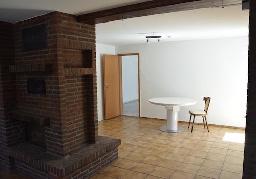 Esszimmer mit Kamin