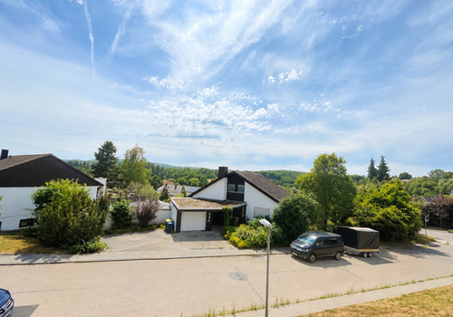 Blick vom Balkon