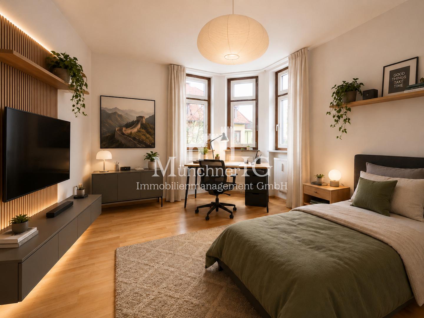 WG-Konzept Schlafzimmer 1 Visualisierung