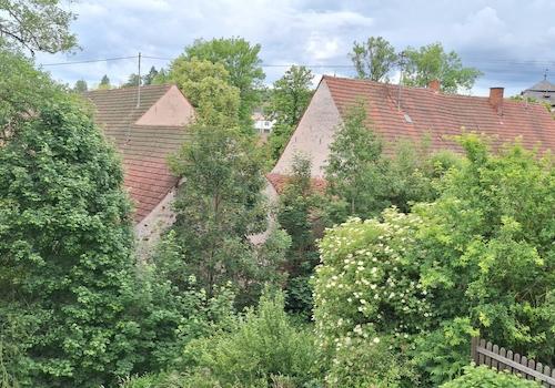 Aussicht zum Dorf